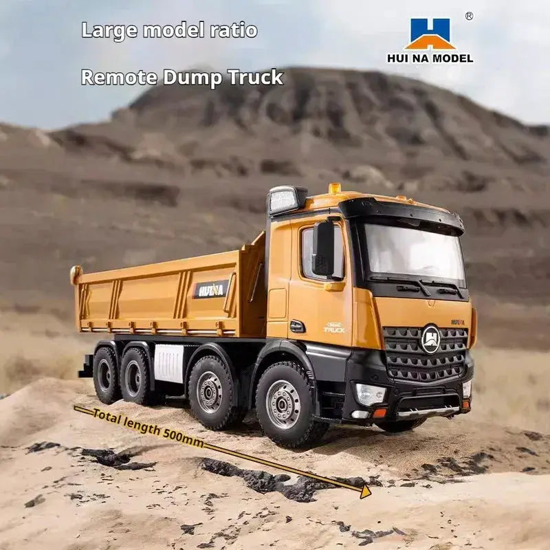 RC Dump Truck Remote Control Heavy Duty Metal Lights - ToylandEU