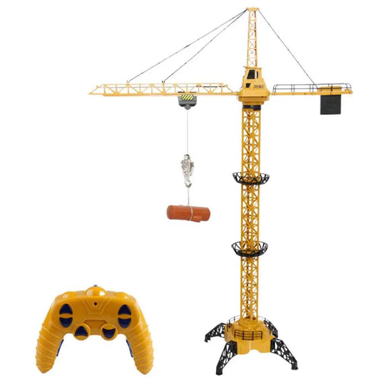 RC Eco-Friendly Remote Control Tower Crane with Lights for Kids - ToylandEU