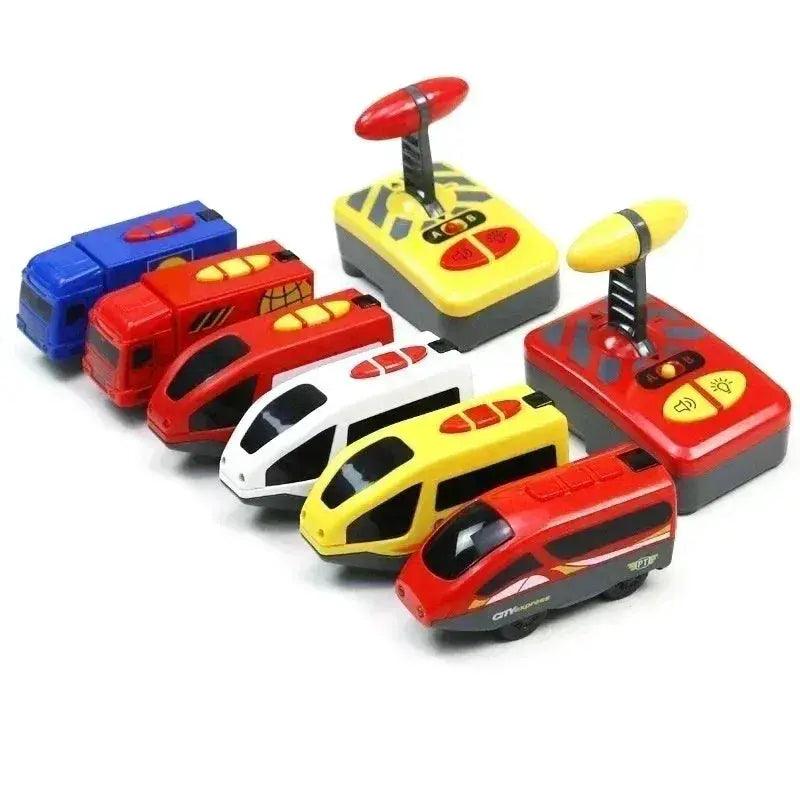  RC Electric Train Set Diecast Locomotive Magnetic Rail -  ToylandEU™