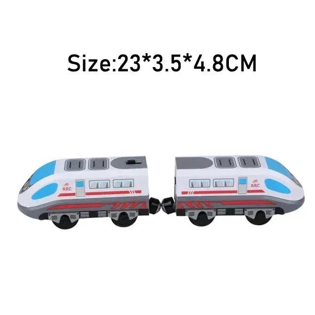  RC Electric Train Set Diecast Locomotive Magnetic Rail -  ToylandEU™