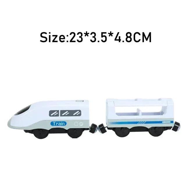  RC Electric Train Set Diecast Locomotive Magnetic Rail -  ToylandEU™