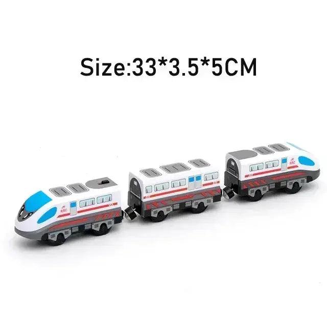  RC Electric Train Set Diecast Locomotive Magnetic Rail -  ToylandEU™