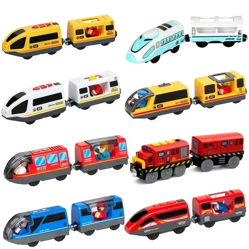 RC Electric Train Set With Diecast Locomotive And Magnetic Track - ToylandEU