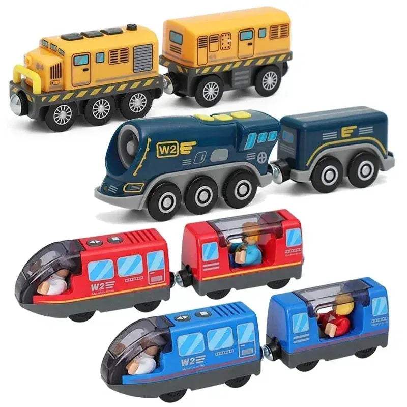 RC Electric Train Set With Diecast Locomotive And Magnetic Track - ToylandEU