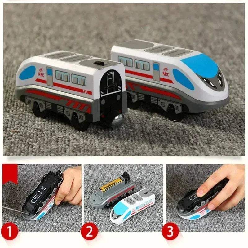 RC Electric Train Set With Diecast Locomotive And Magnetic Track - ToylandEU