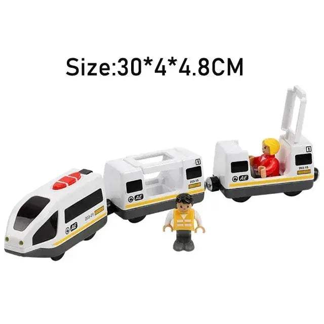 RC Electric Train Set With Diecast Locomotive And Magnetic Track - ToylandEU