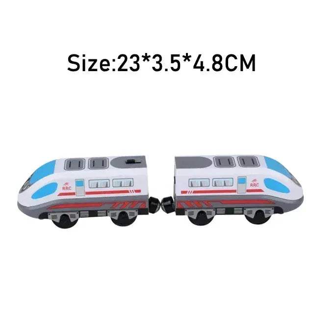 RC Electric Train Set With Diecast Locomotive And Magnetic Track - ToylandEU