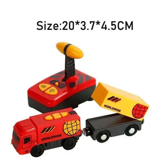 RC Electric Train Set With Diecast Locomotive And Magnetic Track - ToylandEU
