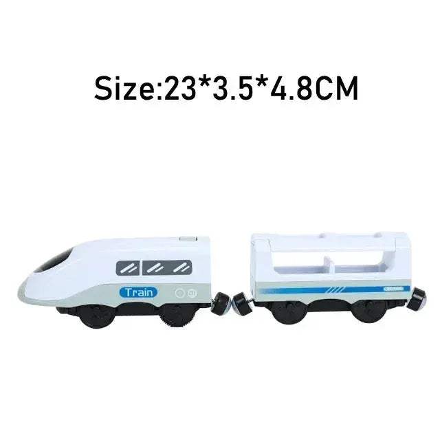 RC Electric Train Set With Diecast Locomotive And Magnetic Track - ToylandEU