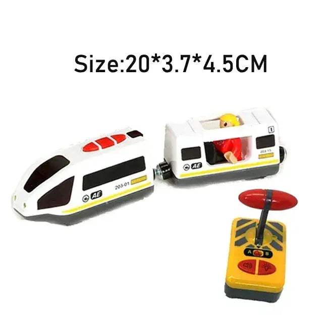 RC Electric Train Set With Diecast Locomotive And Magnetic Track - ToylandEU