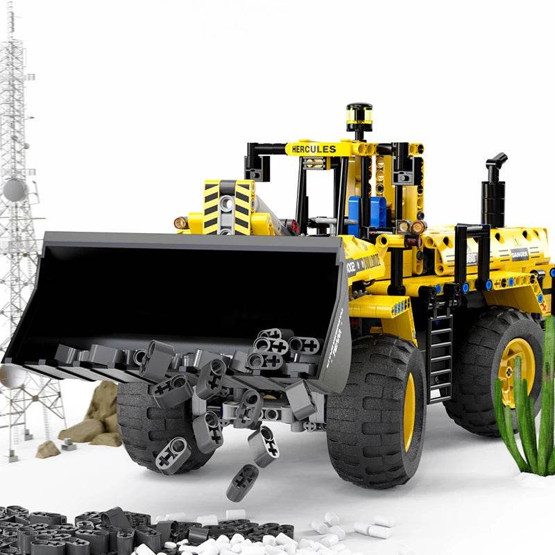 RC Engineering Vehicle Building Blocks Bulldozer Kids Gift - ToylandEU