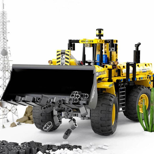 RC Engineering Vehicle Building Blocks Bulldozer Kids Gift - ToylandEU
