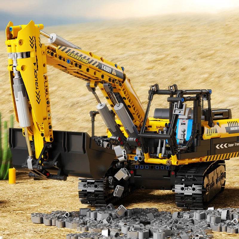 RC Engineering Vehicle Building Blocks Bulldozer Kids Gift - ToylandEU