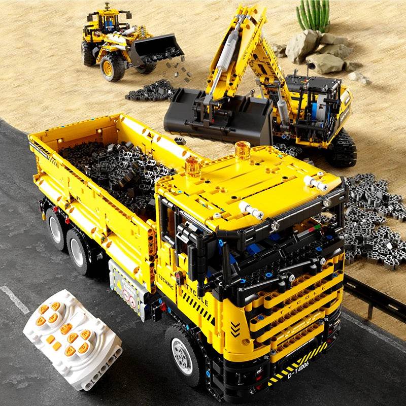 RC Engineering Vehicle Building Blocks Bulldozer Kids Gift - ToylandEU