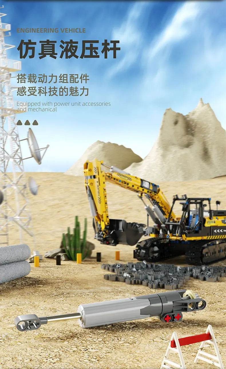 RC Engineering Vehicle Building Blocks Bulldozer Kids Gift - ToylandEU