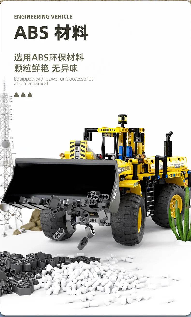 RC Engineering Vehicle Building Blocks Bulldozer Kids Gift - ToylandEU