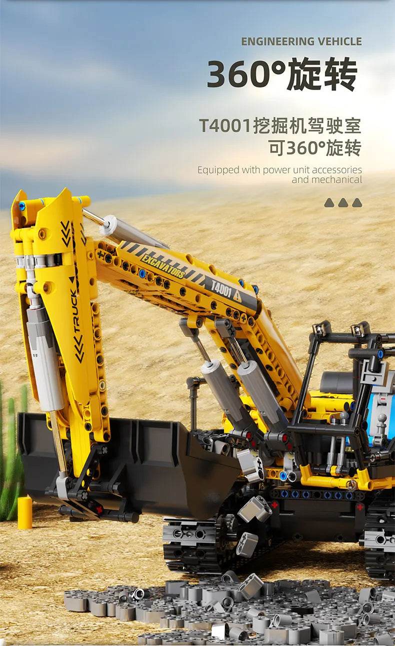 RC Engineering Vehicle Building Blocks Bulldozer Kids Gift - ToylandEU