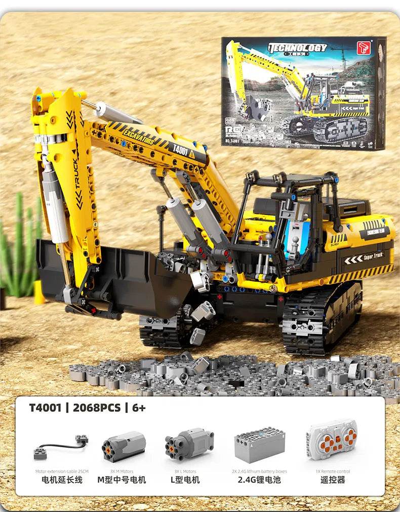 RC Engineering Vehicle Building Blocks Bulldozer Kids Gift - ToylandEU