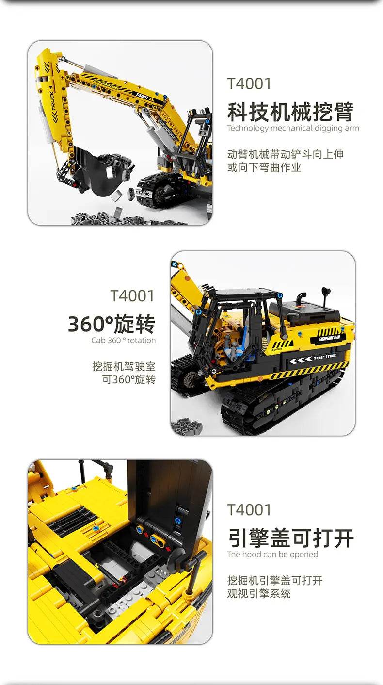 RC Engineering Vehicle Building Blocks Bulldozer Kids Gift - ToylandEU