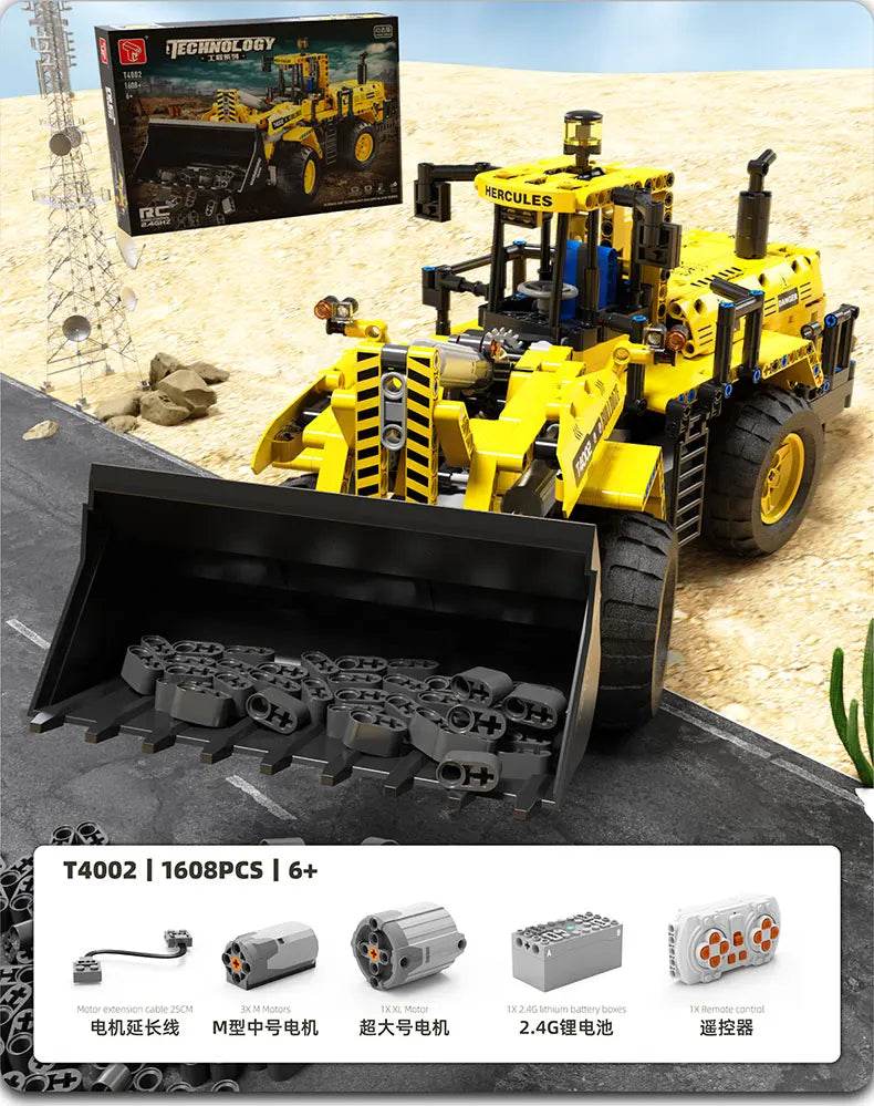 RC Engineering Vehicle Building Blocks Bulldozer Kids Gift - ToylandEU