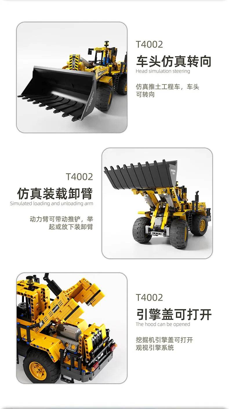 RC Engineering Vehicle Building Blocks Bulldozer Kids Gift - ToylandEU