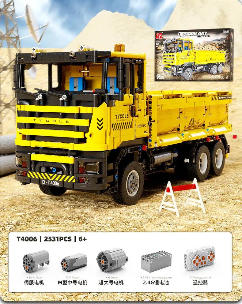 RC Engineering Vehicle Building Blocks Bulldozer Kids Gift - ToylandEU