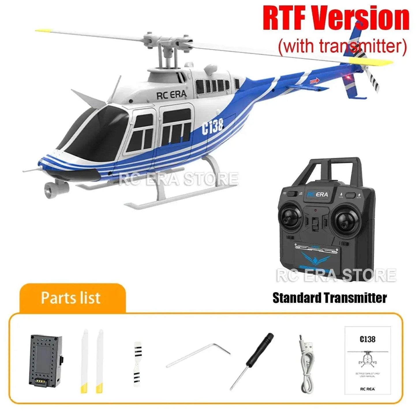  RC Era C138Pro Brushless RC Helicopter Gyro Stabilizer -  ToylandEU™