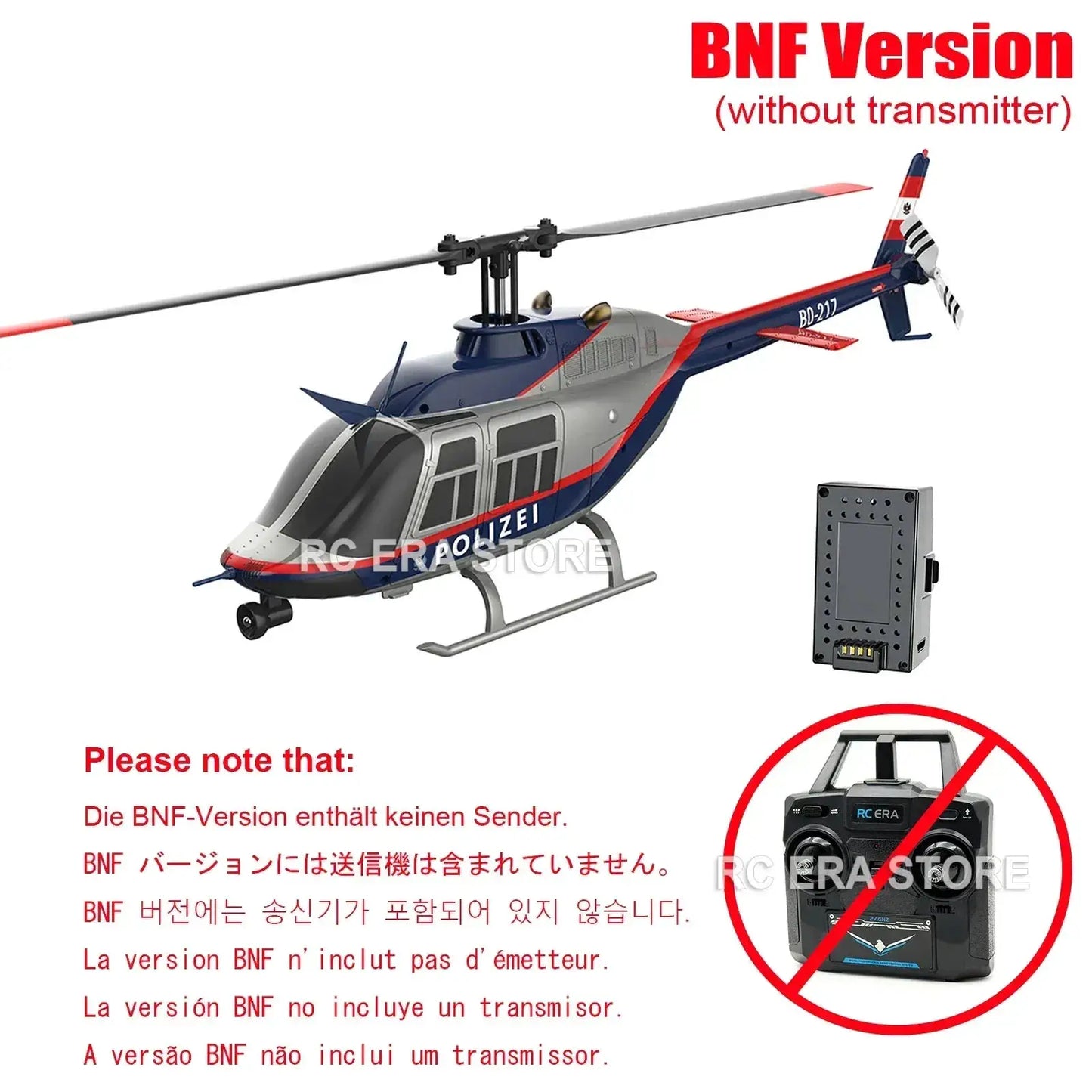 RC Era C138Pro Brushless RC Helicopter With Gyro Stabilizer - ToylandEU