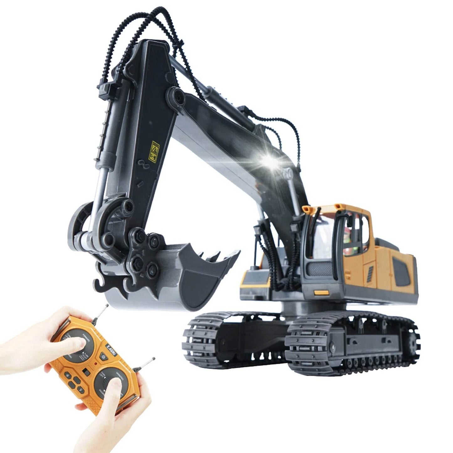 RC Excavator 1/20 2.4GHz 11CH Educational Construction Toy - ToylandEU