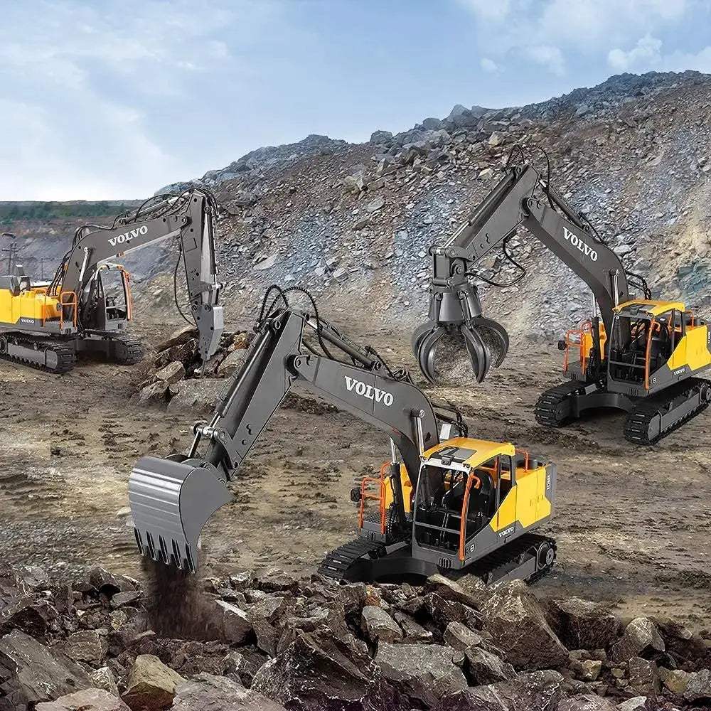  RC Excavator CE Certified 3in1 Alloy Digger Toy -  ToylandEU™