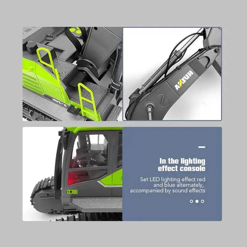  RC Excavator Dumper Truck Durable Alloy Radio Control -  ToylandEU™