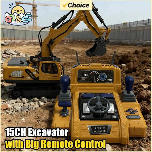  RC Excavator Durable Alloy Remote Control Toy For Boys -  ToylandEU™