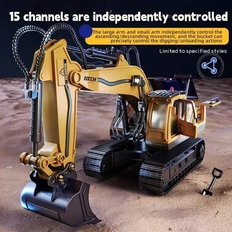  RC Excavator Durable Alloy Remote Control Toy For Boys -  ToylandEU™
