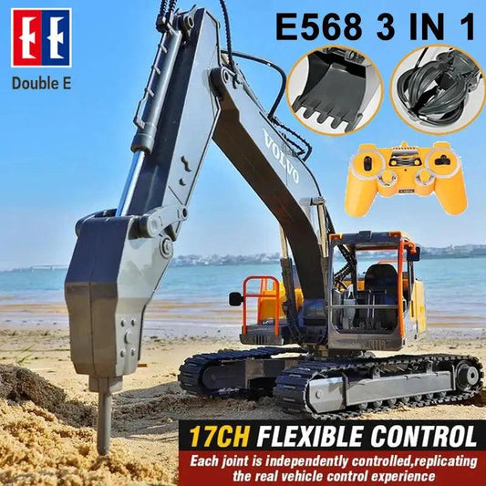  RC Excavator Remote Control 3 In 1 Realistic Crawler -  ToylandEU™