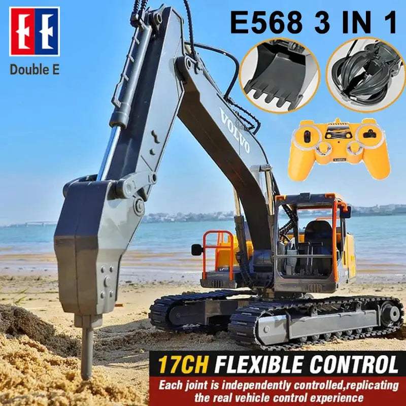  RC Excavator Remote Control 3 In 1 Realistic Crawler -  ToylandEU™