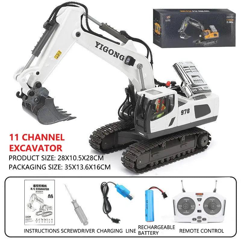  RC Excavator Remote Control Toy CE Certified Durable -  ToylandEU™