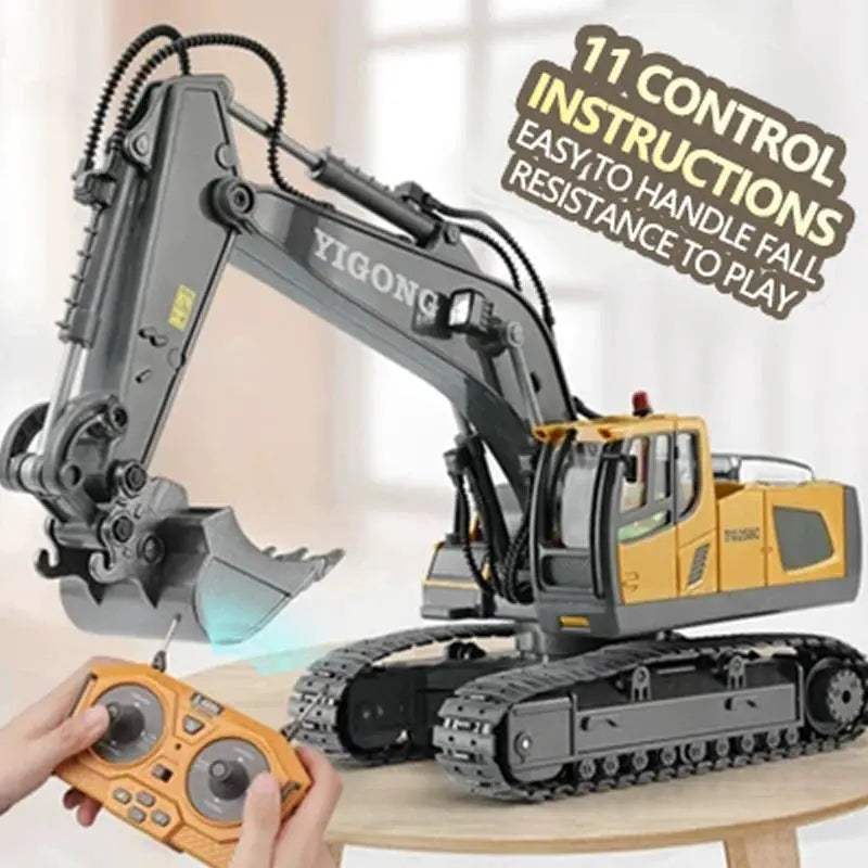  RC Excavator Remote Control Toy CE Certified Durable -  ToylandEU™