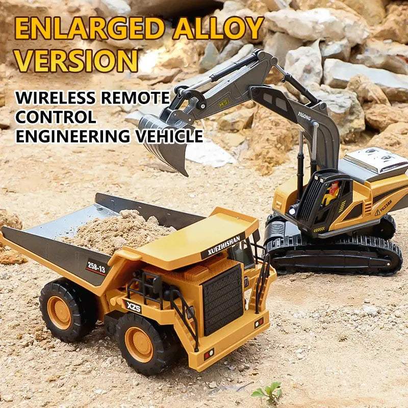  RC Excavator Remote Control Toy CE Certified Durable -  ToylandEU™
