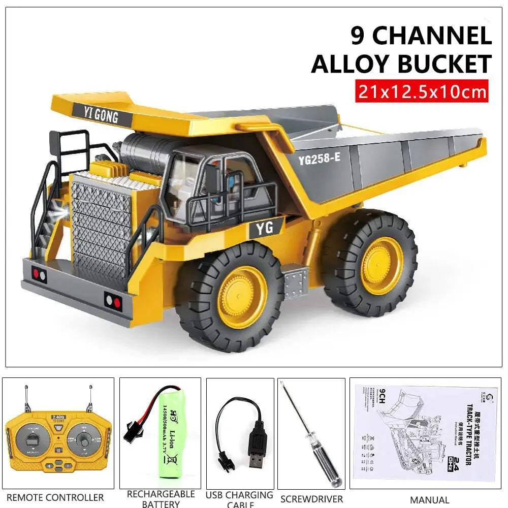  RC Excavator Remote Control Toy CE Certified Durable -  ToylandEU™
