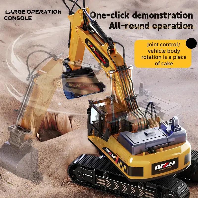  RC Excavator Toy Alloy Build Remote Control -  ToylandEU™