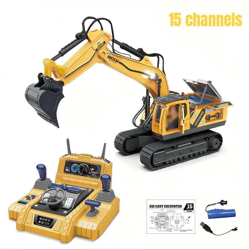  RC Excavator Toy Alloy Build Remote Control -  ToylandEU™