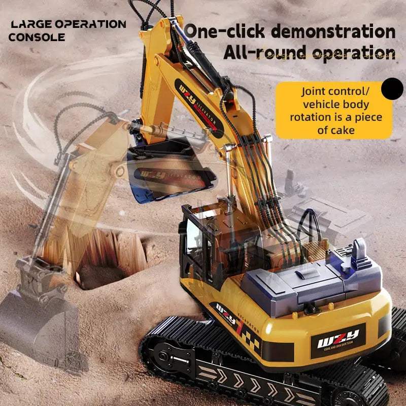  RC Excavator Toy Alloy Build Remote Control -  ToylandEU™