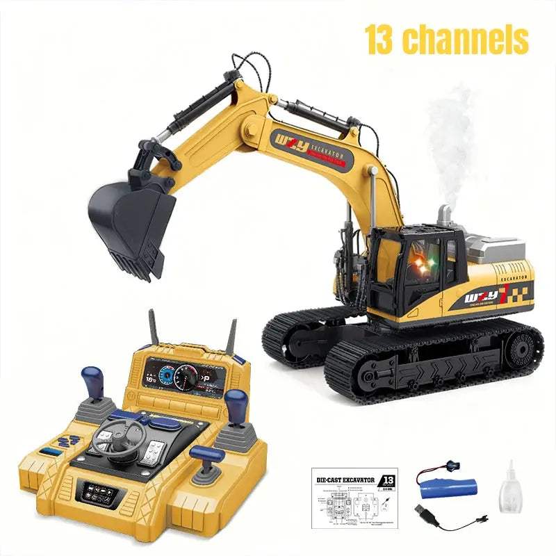  RC Excavator Toy Alloy Build Remote Control -  ToylandEU™