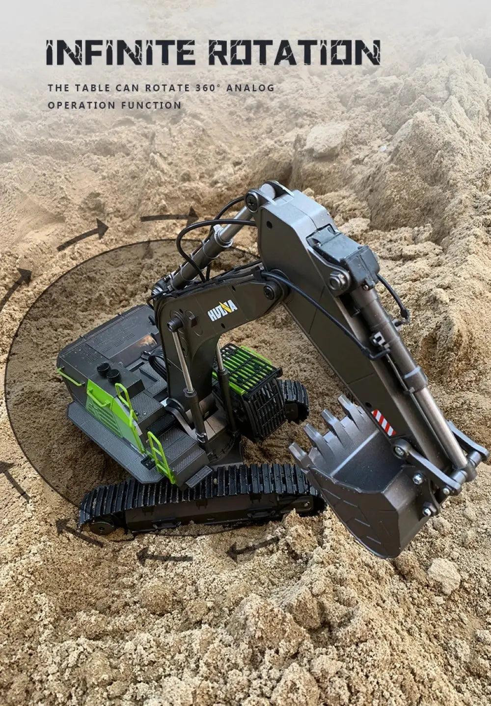  RC Excavator Toy Durable Alloy Crawler Dumper Truck -  ToylandEU™