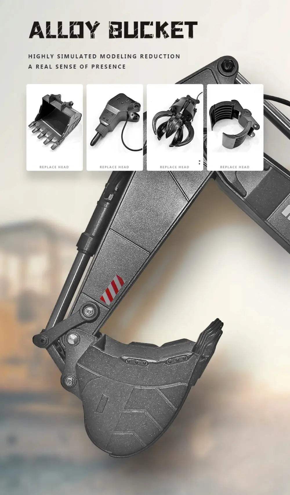  RC Excavator Toy Durable Alloy Crawler Dumper Truck -  ToylandEU™