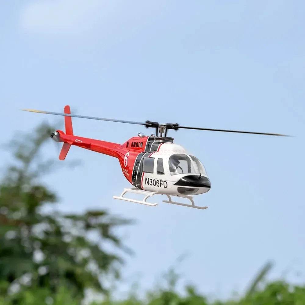 RC Exhilarating Fly Wing Bell-206 V3 6CH RC Helicopter with Brushless Motor - ToylandEU