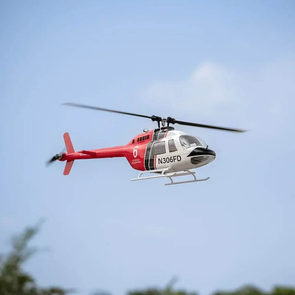 RC Exhilarating Fly Wing Bell-206 V3 6CH RC Helicopter with Brushless Motor - ToylandEU