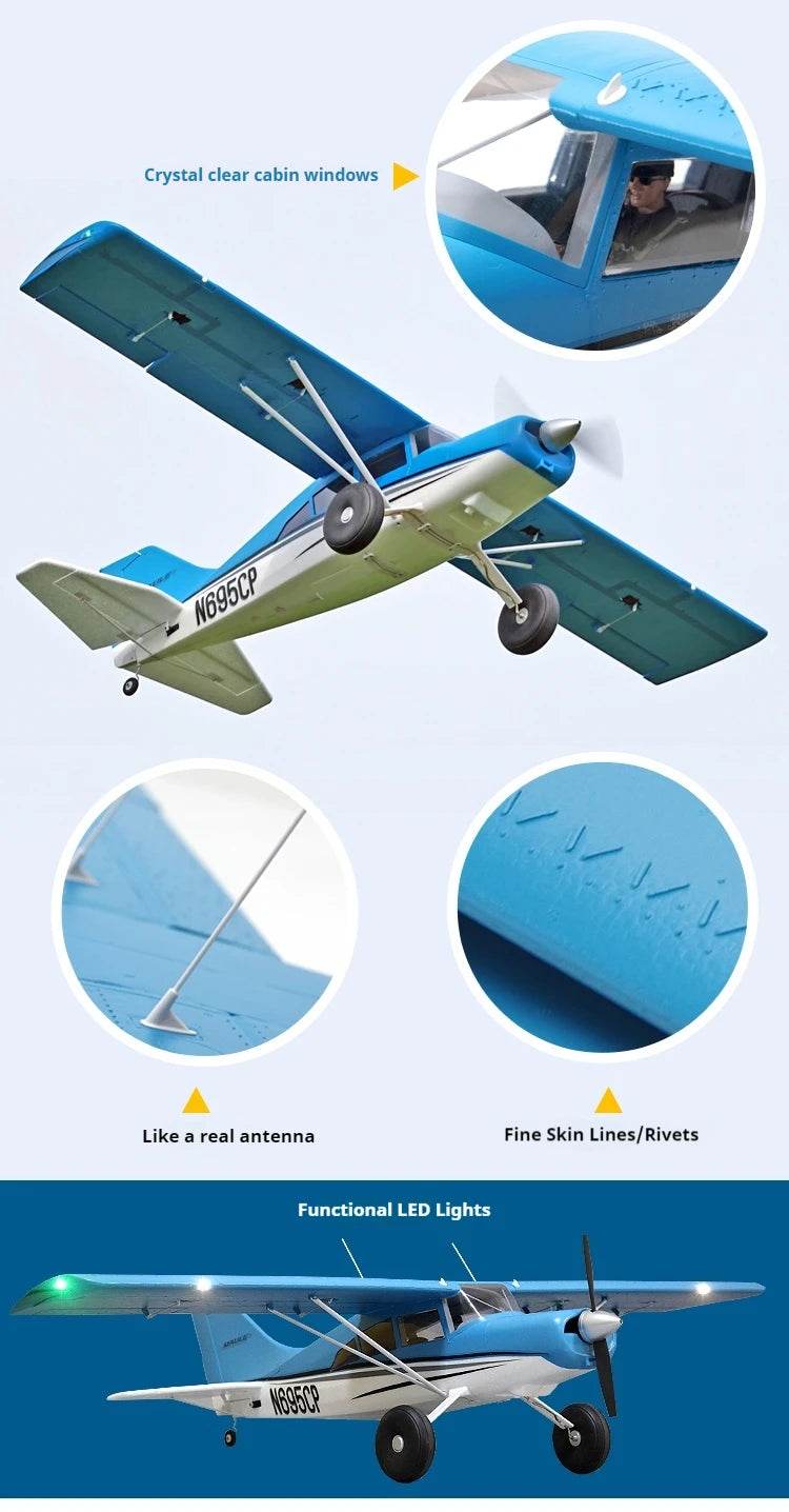 RC FMS 1500mm Maule Large-Scale Electric Remote Control Aircraft Model - Beginner-Friendly Fixed-Wing Drone - ToylandEU