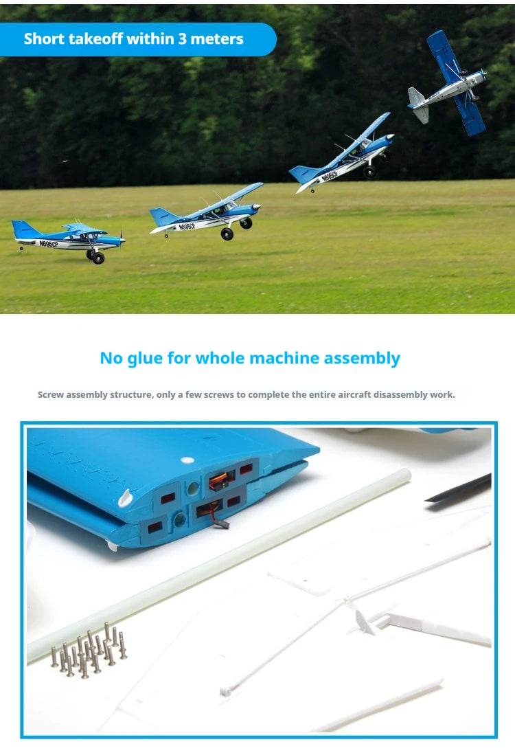RC FMS 1500mm Maule Large-Scale Electric Remote Control Aircraft Model - Beginner-Friendly Fixed-Wing Drone - ToylandEU