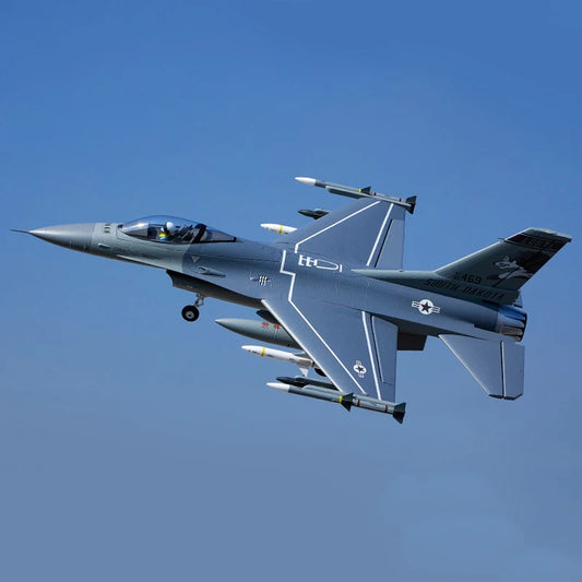 RC FMS 64mm F-16 "Battle Falcon" V2 PNP RC Plane with Navigation Lights - ToylandEU